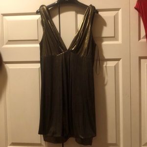 Bronze bubble party dress